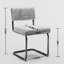Chaise d'appoint en métal Takeita Corduroy-634920458
