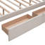 Lit plateforme tapissier avec 2 tiroirs et 1 lit gigogne simple TG-811922013