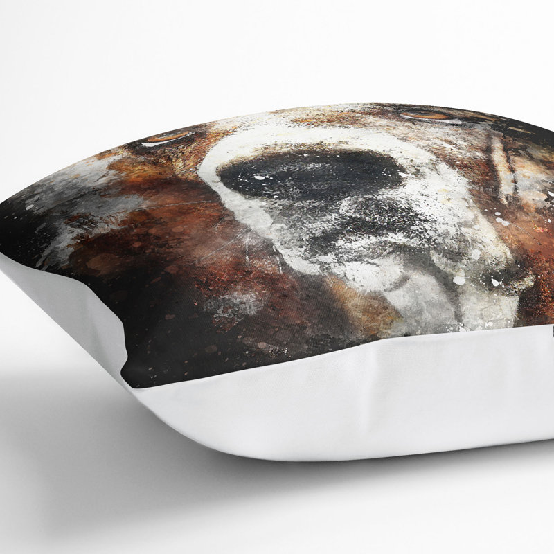 Square Throw Cushion, 40cm H x 40cm W x 15cm D, White