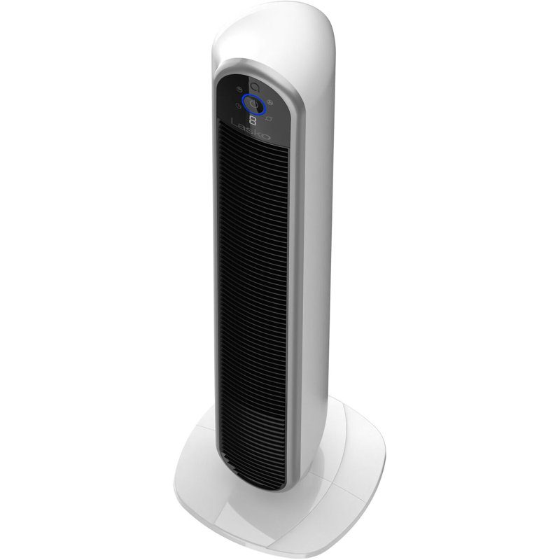 Lasko 40" White Smart Oscillating Tower Fan with Wi-Fi and Voice Control