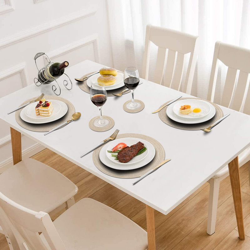 Polyester Placemat, Beige