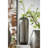 7X7x17" Aluminum Layered Chisel Oval Vase