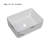 16" L x 12" W Bathroom Vessel Sink White Ceramic Bathroom Sink Rectangular Above Counter Bathroom Vanity Sink