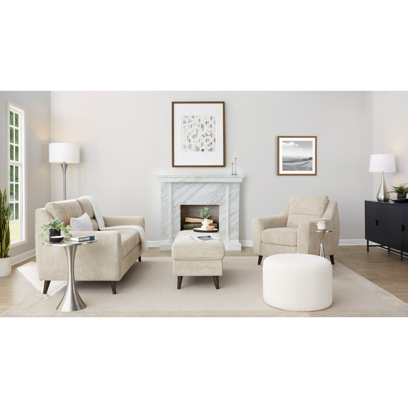 Carly Upholstered Sofa, Beige