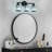 Kyneisha Modern Plating Black 3-Light Crystal Vanity Light Vertical Bathroom Light Fixture Over Mirror for Dressing Table Sink, Compatible with Dimmable Bulbs (Bulbs Not Included)-1316182152-1311377006