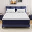 Matelas hybride mi-ferme 10 po avec mousse viscoélastique gélifiée et ressorts ensachés, support de bord-136620666