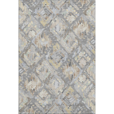 Premium Machine Washable Elize AMF1326 Diamonds Rug