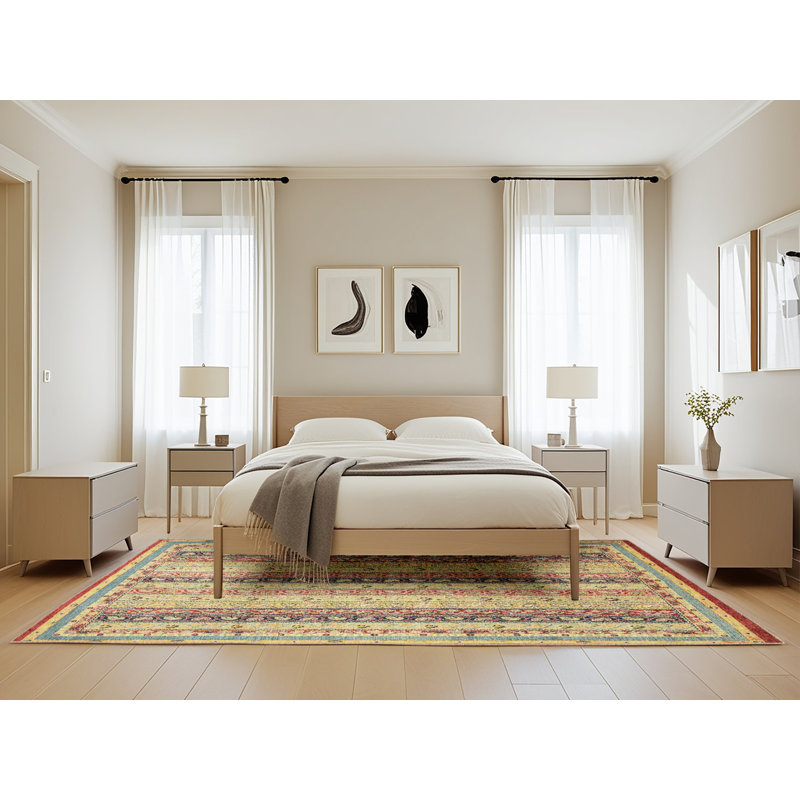 Abstract Indoor Rug, Rectangle 5' x 8'