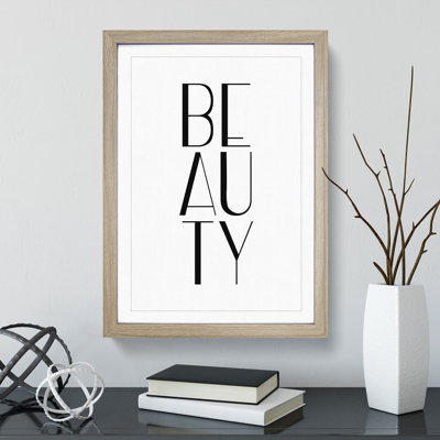 Beauty - Picture Frame Typography