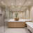 Natural  16 inch Travertine Stone Round Bathroom Vessel Sink-128710247