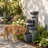 31.5" Tall Outdoor Water Fountain with Led Lights