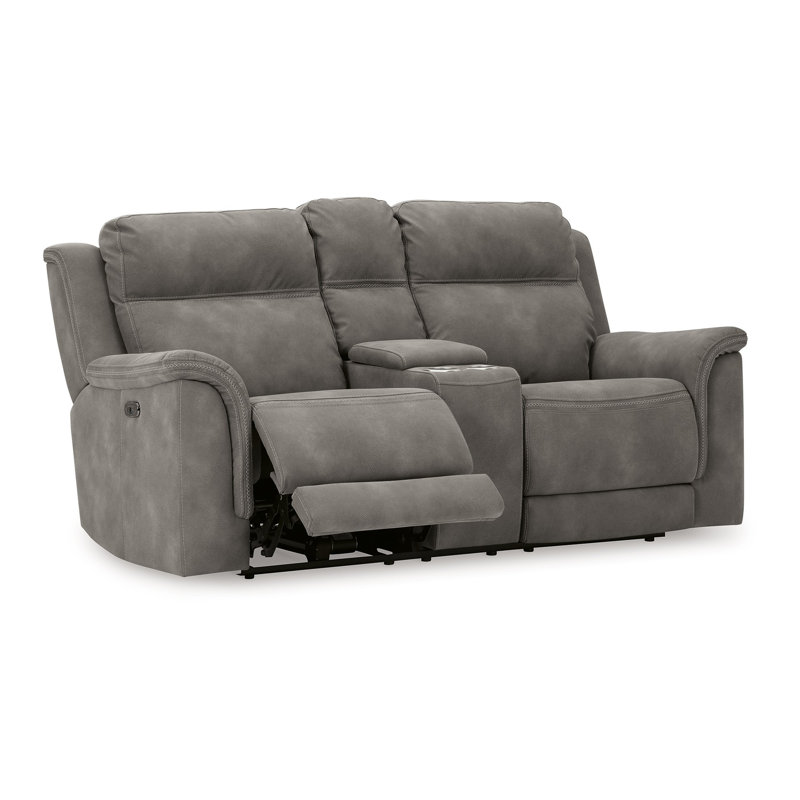 Causeuse inclinable électrique Corbin avec porte-gobelets, Gris