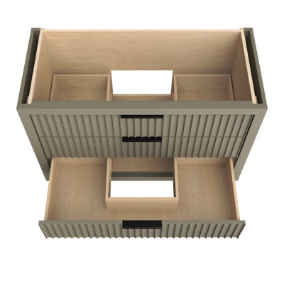 Lecrieú Three-Drawer Single Bath Vanity
