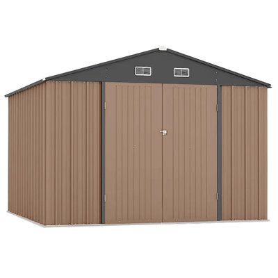 8 ft. W x 10 ft. D Metal Storage Shed
