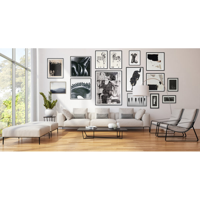 Bars Print by Perrin, Elvia, Black Single Picture Framed, 22'' H x 17'' W