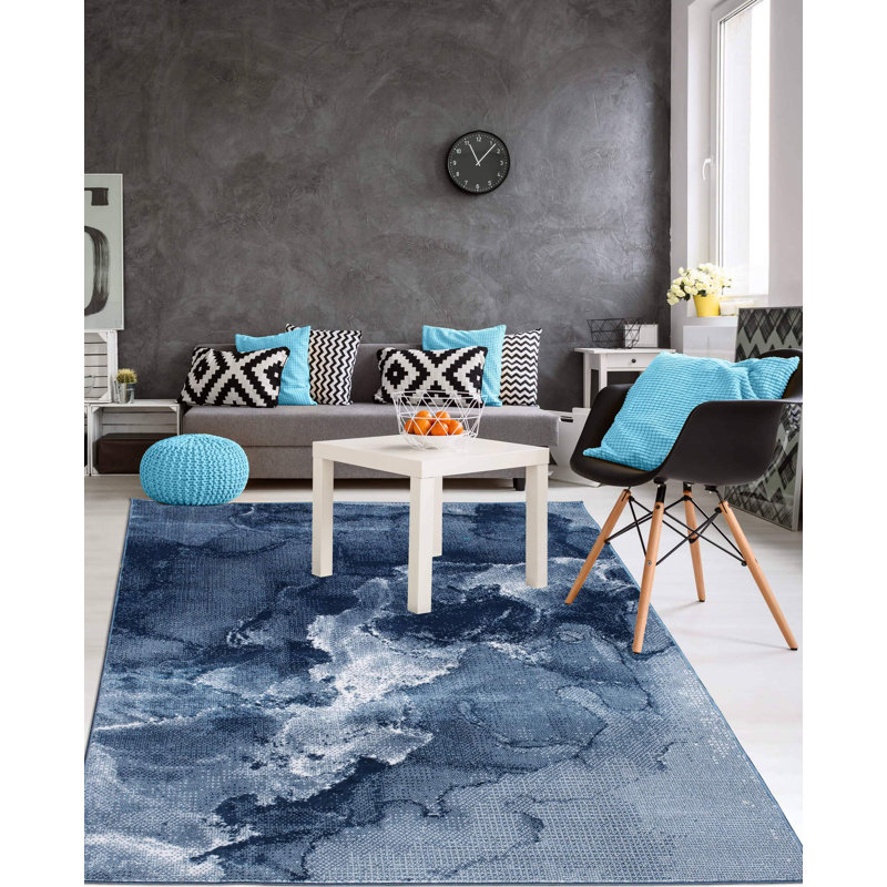 Nescatunga Abstract Indoor Rug, Rectangle 6'6" x 9'6"