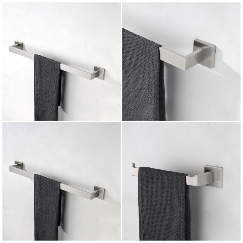 4 - Piece Bathroom Hardware Set, Brushed Nickel