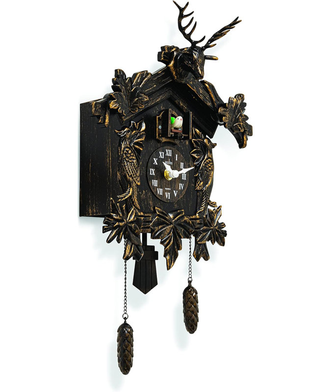 Acctim Lindau Cuckoo Clock Pendulum Hourly Cuckoo Antique Bronze