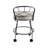 Elegant White 16" Vanity Stool with Smooth Rolling Casters-545569986
