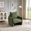 Fauteuil d'appoint moderne surdimensionné 34,3 po avec coussin moelleux en chenille moderne-129390390