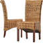 Chaise d'appoint Saratoga en abaca tissé naturel
