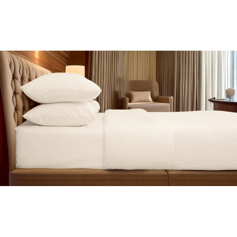 Martex Wovens Utica White Top Sheet, King (114x115)