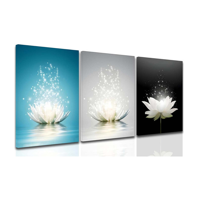 3 Piece Wrapped Canvas Print, 60 cm H x 40 cm W