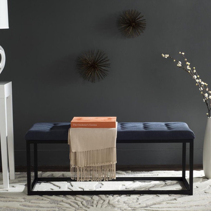 Mehd Upholstered Bench, Black