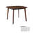 Collinsworth Wood Square Dining Table In Walnut