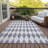 Fayme Washable Geometric Indoor / Outdoor Rug-2135260658
