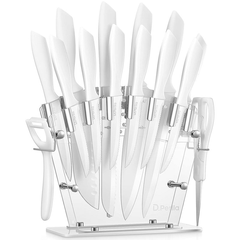 16 Pcs Kitchen Knife Set, Stainless Steel, Rust Resistant