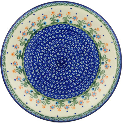 Assiette décorative en céramique Druann en bleu / vert