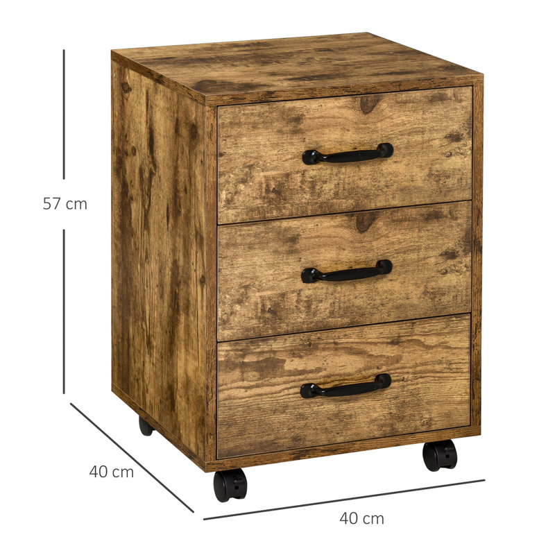 Cappello 40cm Wide 3 -Drawer File Cabinet