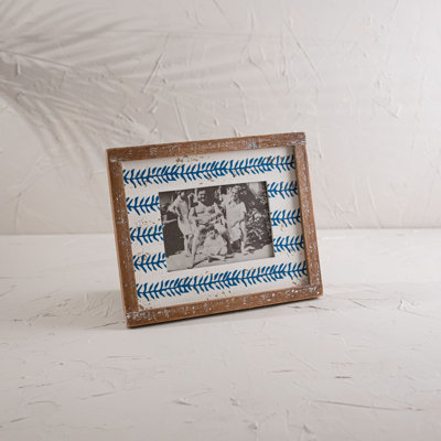 Blue Wood Picture Frame