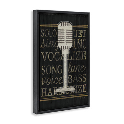 «Microphone Music Motif Floater», art mural par Jennifer Pugh