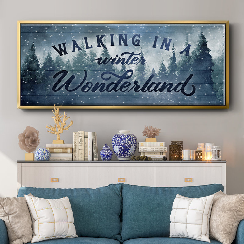 Winter Wonderland - toile encadrée, H 12 po x l 30 po