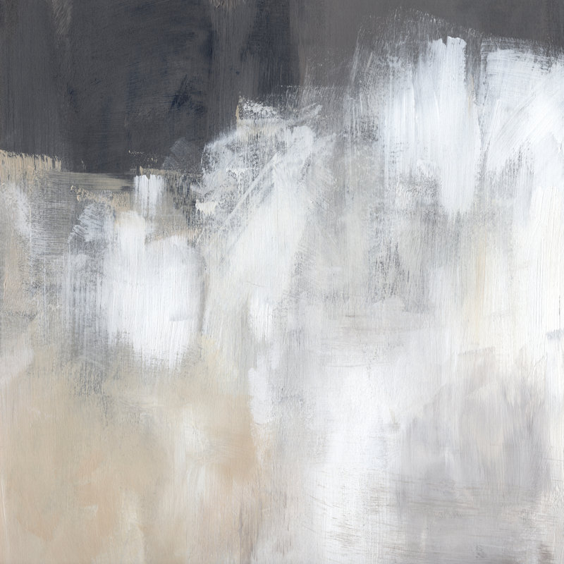 «Neutral Abstract II» par Jennifer Paxton Parker - reproduction d'art sur toile tendue, H 30 po x l 30 po x P 1,25 po, Non