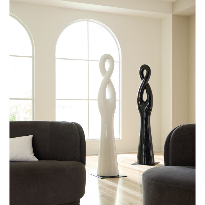 Gel Coat Twisted Sculpture, White