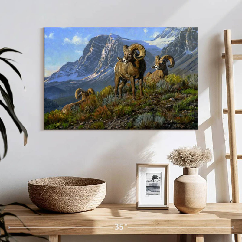 Rams, 16" H x 24" W