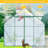 8X8 FT Double Door Polycarbonate Greenhouse Raised Base And Anchor Aluminum Heavy Duty Walk-In Greenhouses