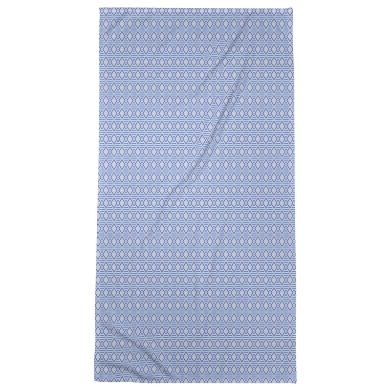 Katelyn Elizabeth Cotton Blend Bath Towel, Blue/Purple