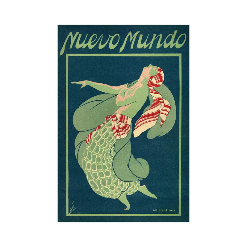 1931 Nuevo Mundo Magazine Cover 1 Piece Wall Art on Canvas, 30.48cm H x 20.32cm W