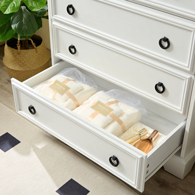 Commode 6 tiroirs, commode haute pour chambre à coucher - Standard, 48.03 cm H x 29.53 cm W x 15.75 cm D