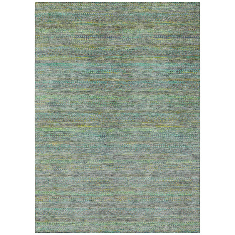 Machine Washable Indoor/Outdoor Kimberlin ACN2148 Striped Rug, Rectangle 10' x 14'