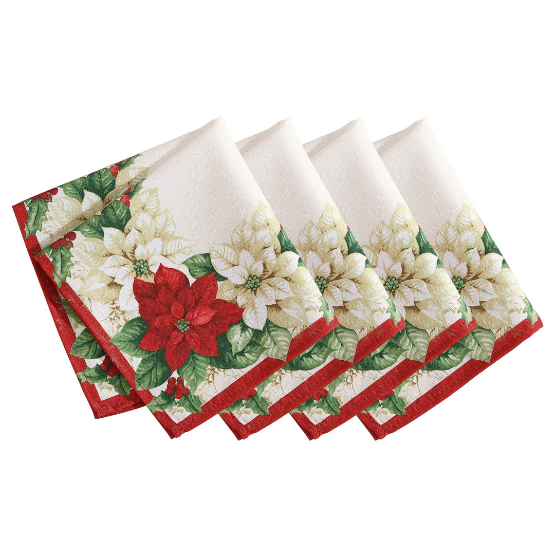 Farias Polyester Floral Square Napkin (Set of 4) The Holiday Aisle®