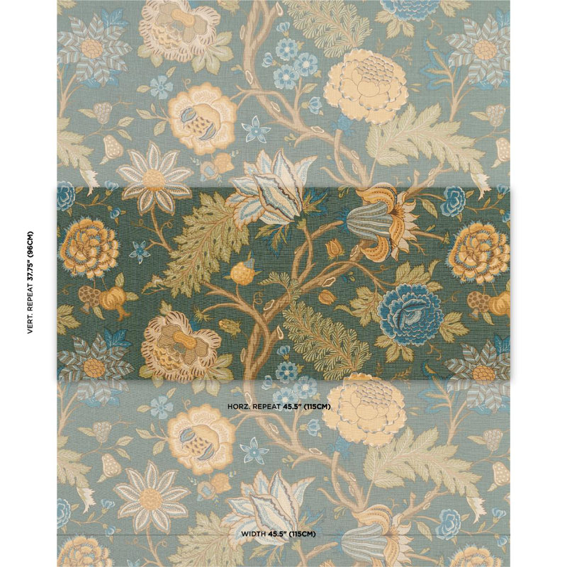 Darsy Tree Of Life Fabric, Juniper