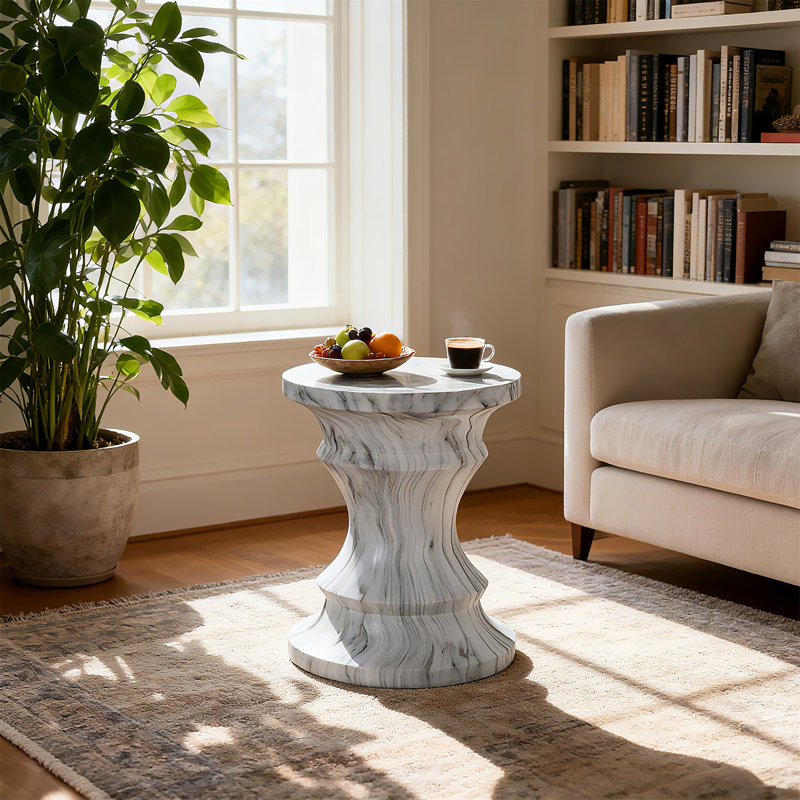 Tables de bout d'extérieur en ciment pour patio