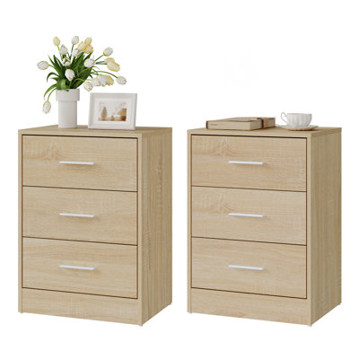 39cm W Manufactured Wood Bedside Table