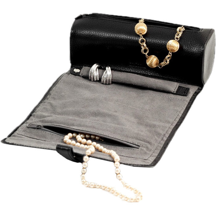 Leather Travel Case +, Black