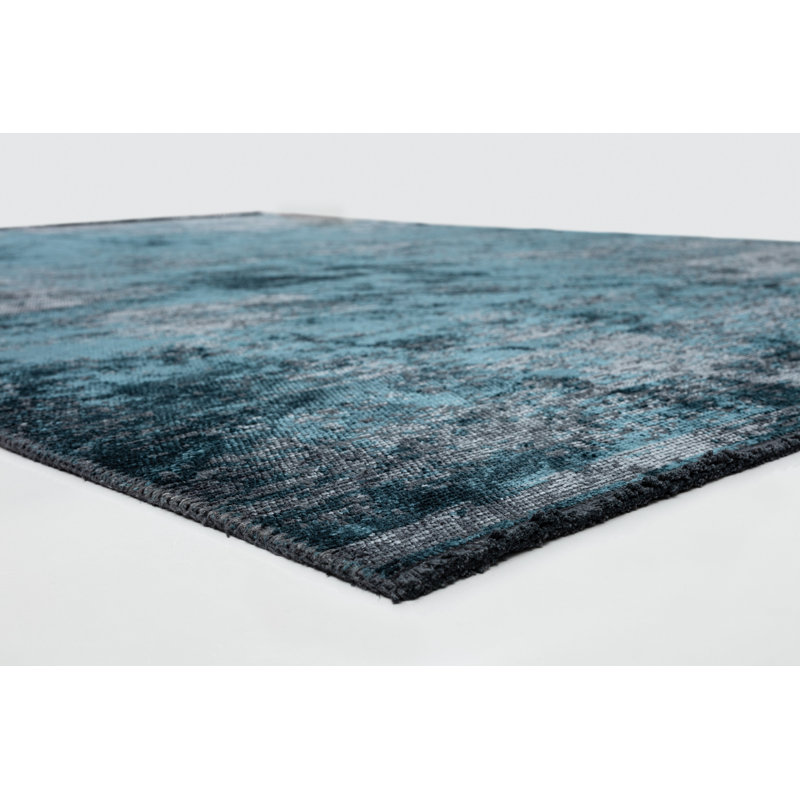 Rapture Blue/Gray Abstract Luxury Area Rug, Rectangle 7'10" x 11'2"